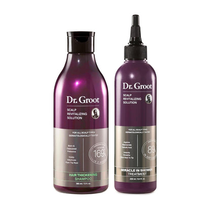 Dr. Groot Thickening Shampoo & Scalp Treatment Set for Hair Loss